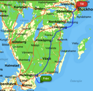 tokeniro "Nej, jag ska till Eskilstuna!" sa jag till Eniro, som inte svarade.
