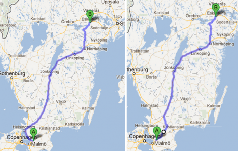 vilken hemresa Men jag vill inte inleda resan med att åka åt fel håll! sa jag till kartan. Som inte svarade.